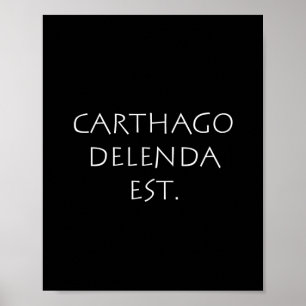 Carthago delenda est poster