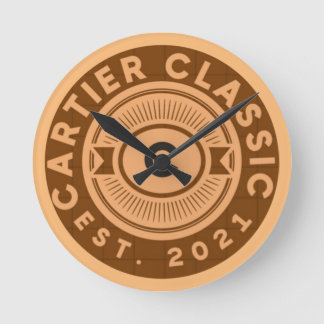 Cartier Classic signature TAan Round Clock