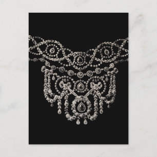 Cartierr Jewellery Necklace ~ Postcard / Invitatio