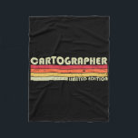Cartographer Funny Job Title Profession Birthday W Fleece Blanket<br><div class="desc">Cartographer Funny Job Title Profession Birthday Worker Idea</div>