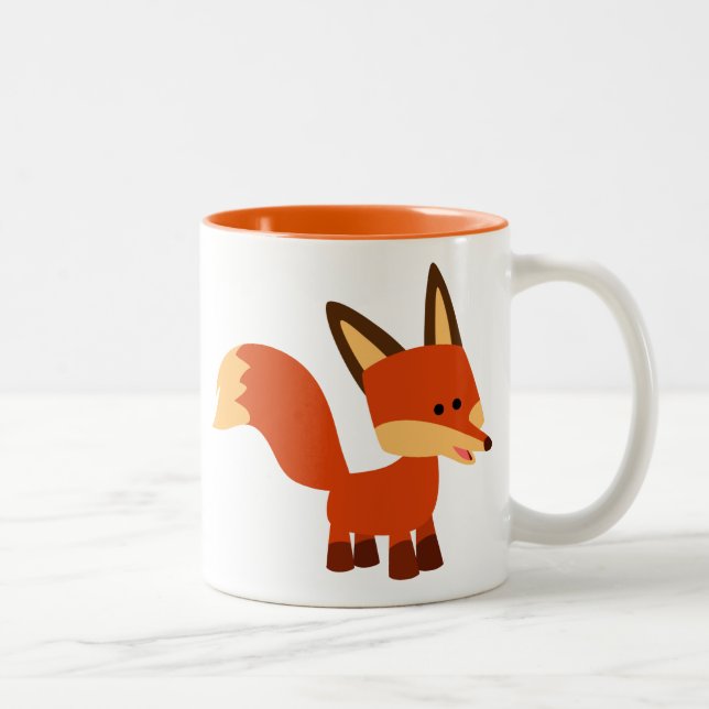 Cartographie d'Astute mignonne Fox Mug (Droit)
