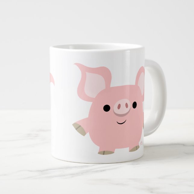 Cartographie de cochon Jumbo Mug (Devant droit)