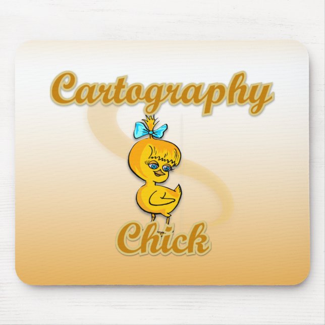 Cartography Chick Mouse Pad (Front)