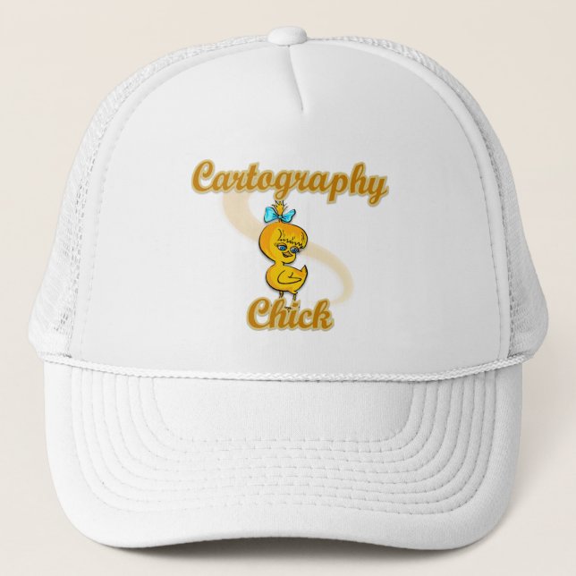 Cartography Chick Trucker Hat (Front)
