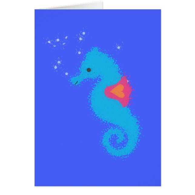 Carton bleu Seahorse (Devant)