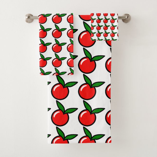 Carton de cuisine amusant Fruit rouge cerise de po (En situation)