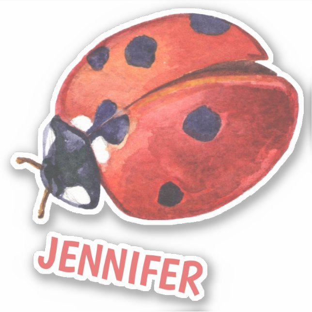 Carton de Ladybug - Sticker personnalisé pour enfa (Devant)
