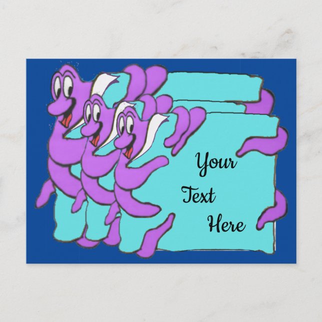 Carton de message octopus do-it-yourself carte pos (Devant)