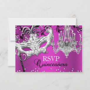 Carton de réponse pour Quinceanera Masquerade lust