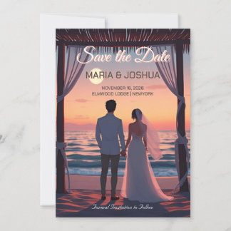 Carton de Save the Date Style Studio Ghibli