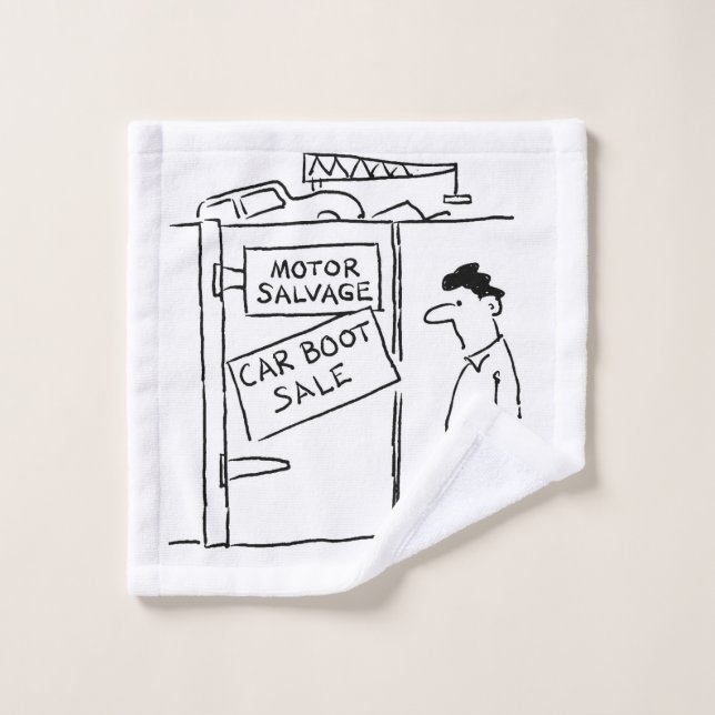 Carton de vente de la voiture de la casse voiture  (Gant de toilette)