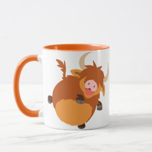Carton flottant mignon Highland Cow Mug