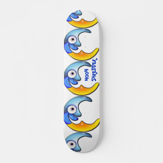 Carton fou "Moon Shredder" Planche de Skateboard (Devant)