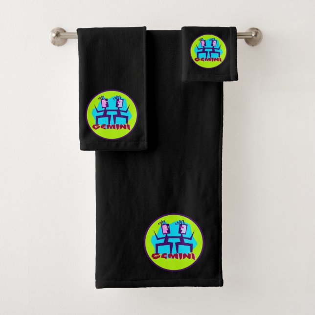 Carton Gemini Zodiac Astrologie design (En situation)