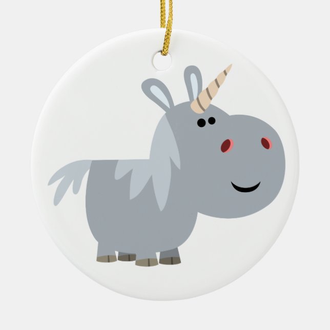 Carton inscrutable mignon ornement Unicorne (Devant)