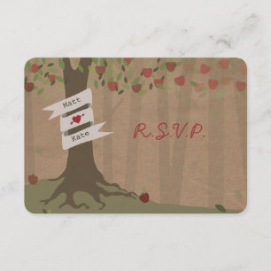 Carton intégré Apple Orchard Mariage RSVP