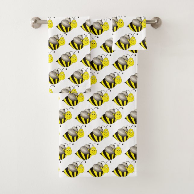 Carton jaune noir Bee Bumblebee abeille (En situation)