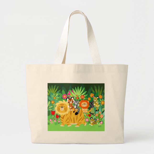 Carton Liger et amis sac personnalisé (Devant)