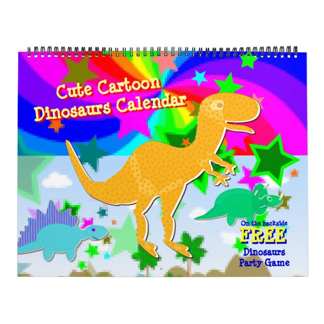 Carton mignon Dinosaures Calendrier pour enfants (Protection)
