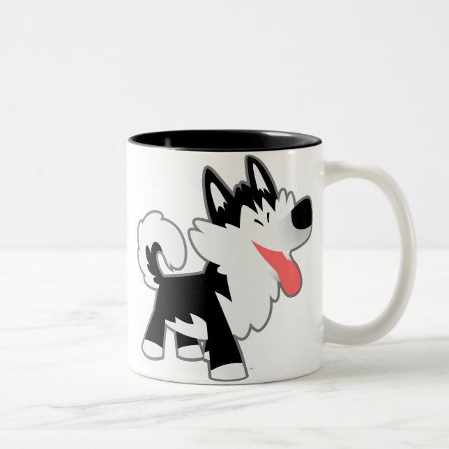 Carton mignon Mug Husky Sibérien (Droit)