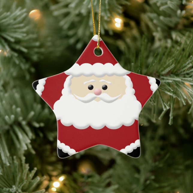 Carton mignon Ornement du Père Noël (Arbre)