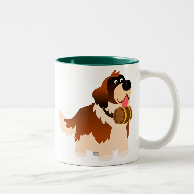 Carton mignon St Bernard Mug (Droit)