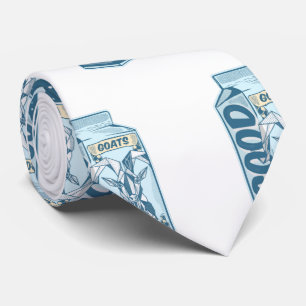 Carton of goat milk tie