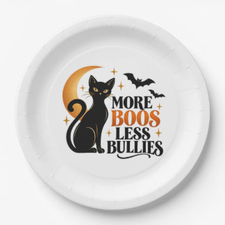 Carton Plus de huées, moins de brilleurs Assiettes en for