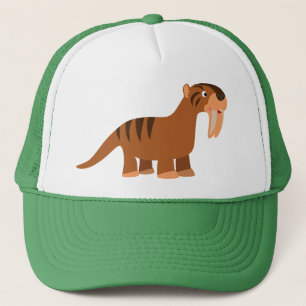 Carton souriant mignon Thylacosmilus Casquette