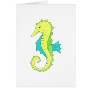 Carton vert Sea Horse Seahorse Beach Marine Life