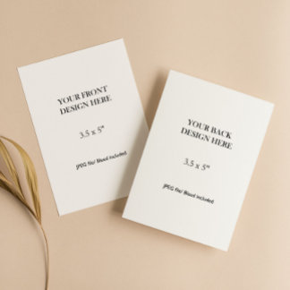 Cartons Réponse 3.5x5" Double Sided Card Printing