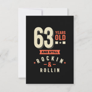 Cartons Réponse 63 ans et toujours Roclin & rollin
