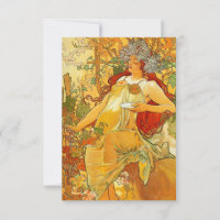 Alphonse Mucha Art Nouveau Automne