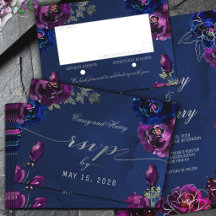 Améthyste Saphir Bleu Marine Tons De Bijou Mariage