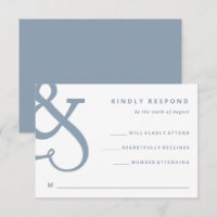 Ampersand lunaire | Dusty Blue Mariage