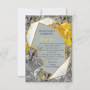 Cartons Réponse Amusant Expressif en feuille plante Jaune et Gris