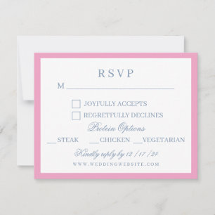 Cartons Réponse Aquarelle Floral Jardin Mariage Crest