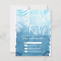 Arbre blanc Franges Aquarelle bleue