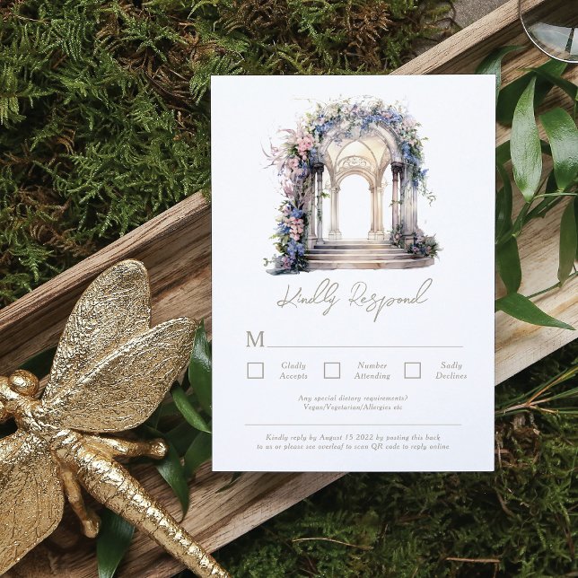 Cartons Réponse Arche florale mariage (Créateur téléchargé)