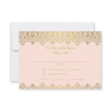 Art Nouveau vintage élégant rose et or