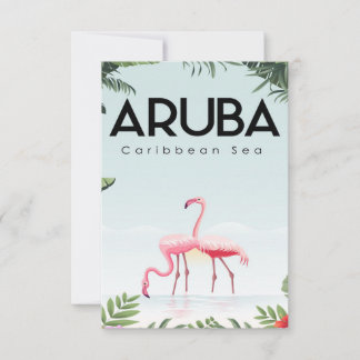 Cartons Réponse Aruba mignon