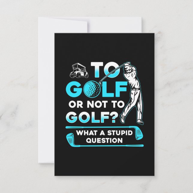 Cartons Réponse Au Golf Ou Pas Au Golf (Devant)