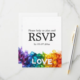 Cartons Réponse 🌈 avec choix alimentaire LGBTQ peint avec amour
