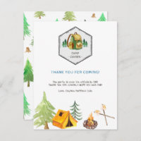 Badges et icônes du camping | Anniversaire Merci