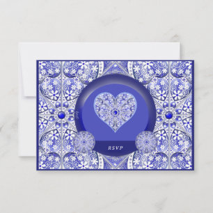Cartons Réponse Bleu de dentelle en céramique de Grèce