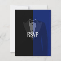 Blue black tuxedo poker bachelor party