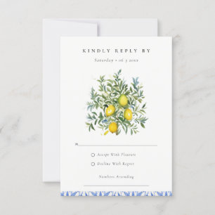 Cartons Réponse Boho Marocain Aquarelle Lemon Jaune Arbre Mariage