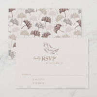 Boho Nature Neutre Botanique Mariage Simple