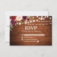 Bois rustique illumine Mariage Floral Bourgogne