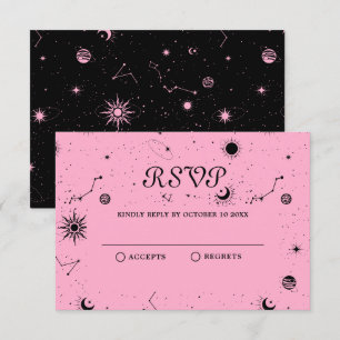 Cartons Réponse Boule de cristal de lune rose